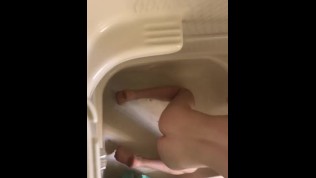Twink does enema and gape