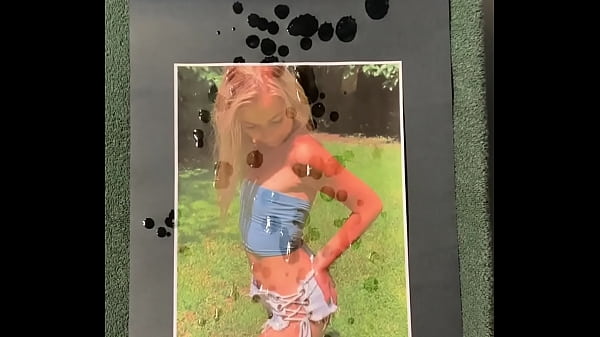 Cum tribute for a legal teen skank